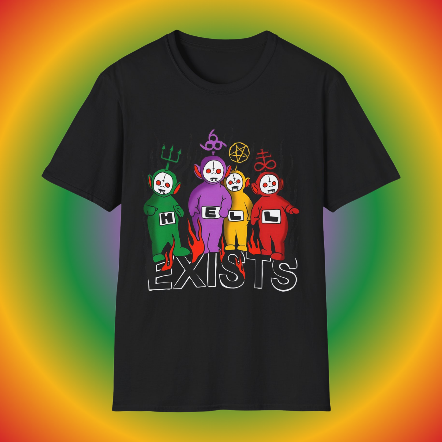 Hell Exists - Unisex Softstyle T-Shirt