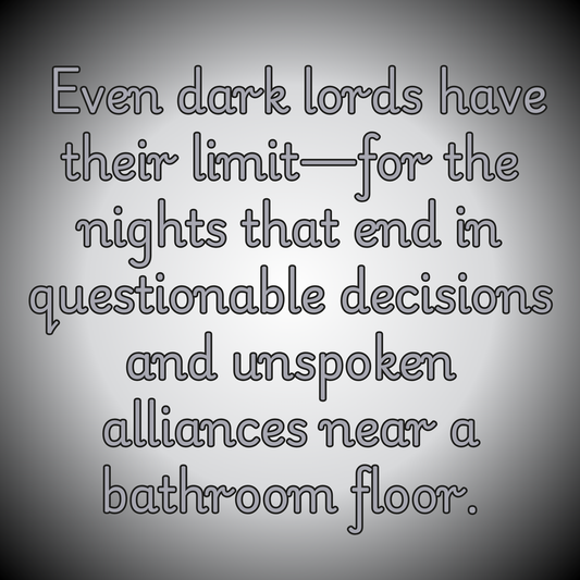 He-Who-Must-Not-Party-too-Hard - Vintage Washed Heavyweight Oversized Tee