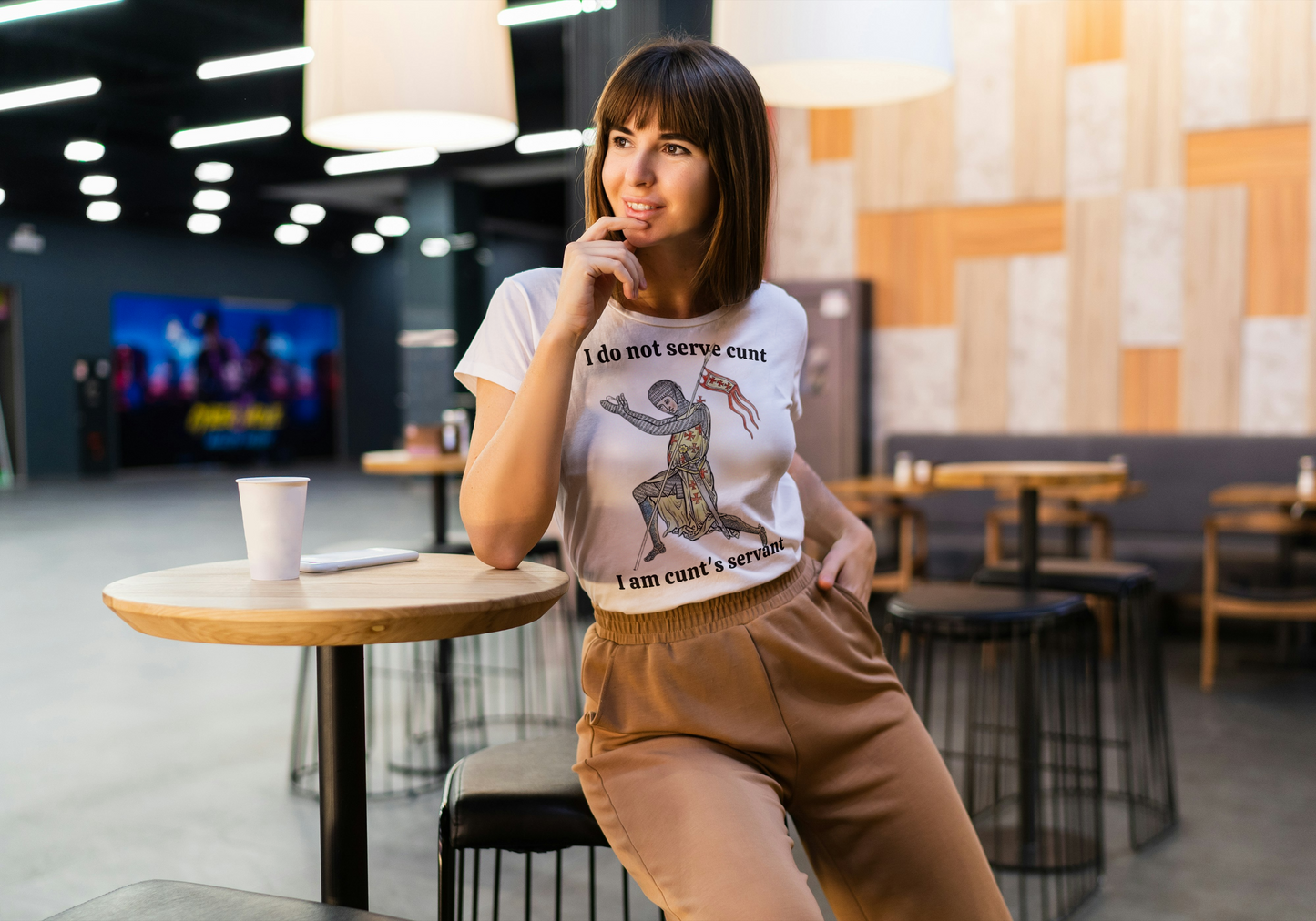 Sworn to Serve - Funny Medieval Shirt | Funny Knight Shirt | Satirical Knight Shirt | Quirky Fashion
