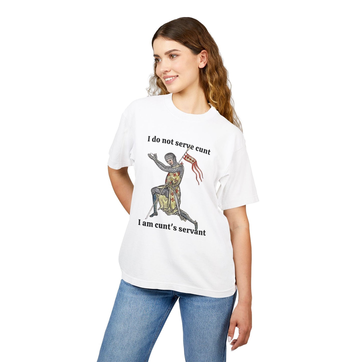 Sworn to Serve - Funny Medieval Shirt | Funny Knight Shirt | Satirical Knight Shirt | Quirky Fashion