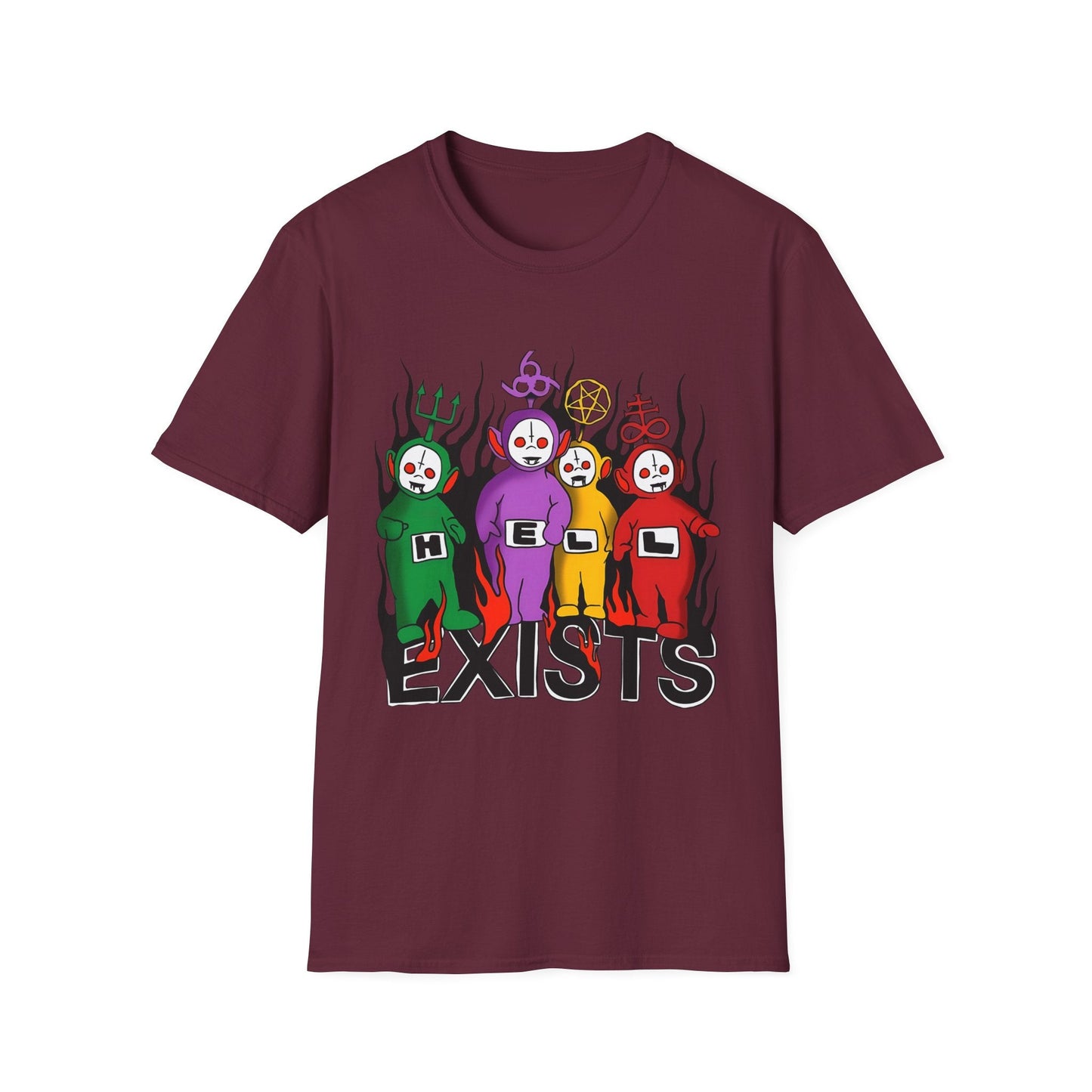 Hell Exists - Unisex Softstyle T-Shirt