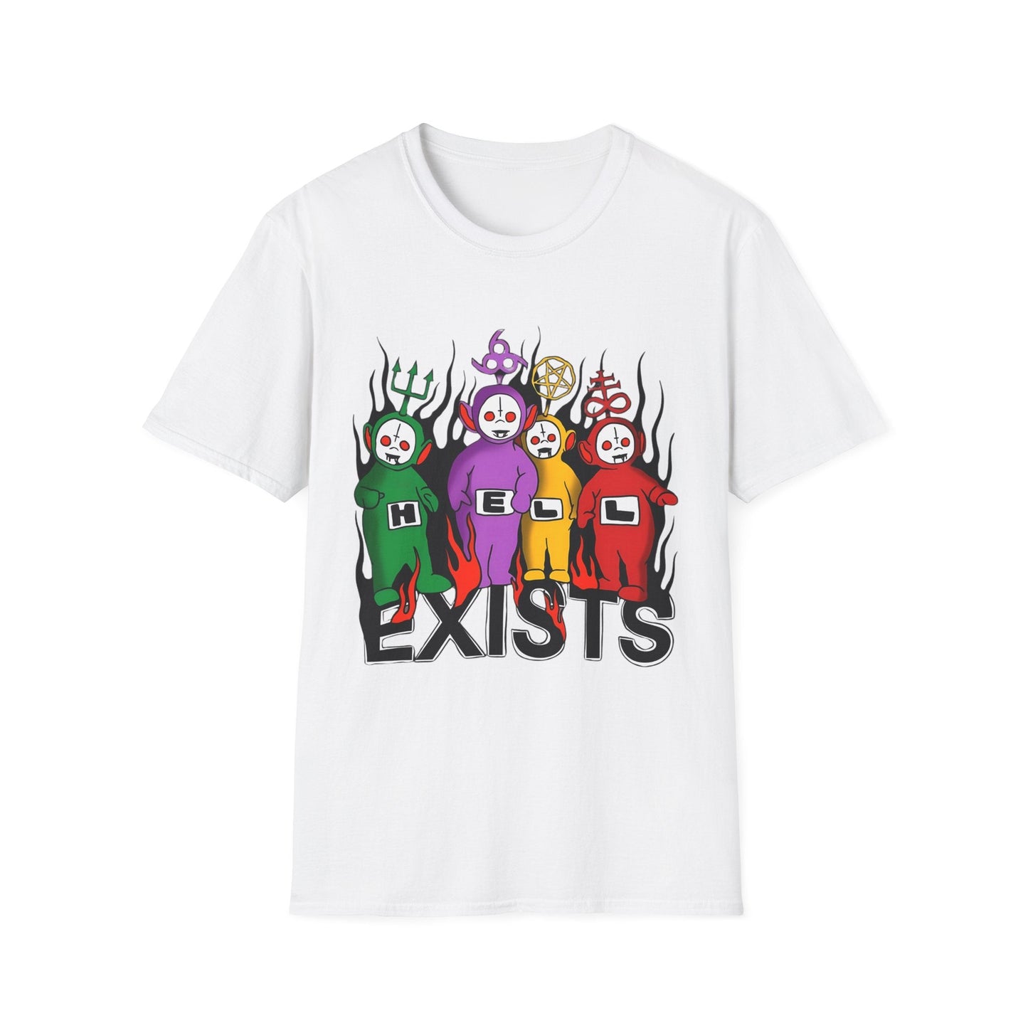 Hell Exists - Unisex Softstyle T-Shirt