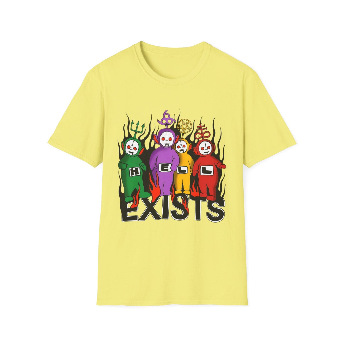 Hell Exists - Unisex Softstyle T-Shirt