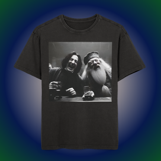 Brews & Banter Vintage Washed Heavyweight Oversized Tee