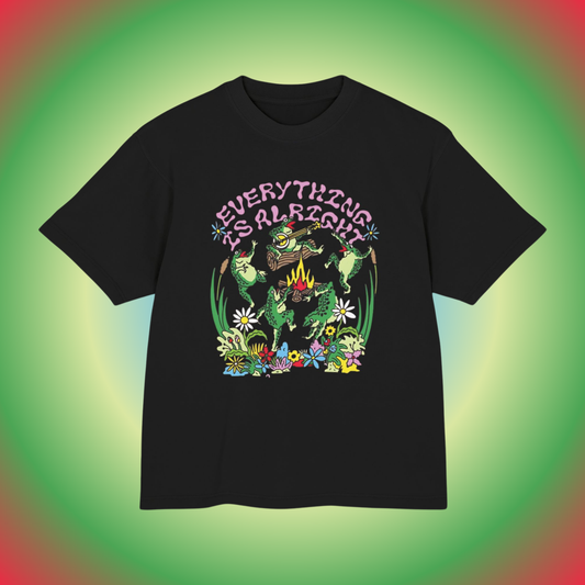 Under $25 Doomed but Dancing Tshirt - Psychedelic Frog Shirt | Oversized Tshirt | Out of Pocket Tees | Bold Fashion | Graphic Tees