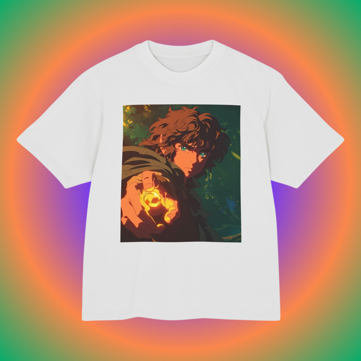 Anime Frodo - Anime Shirt | Fantasy Movie Shirt | Manga Shirt