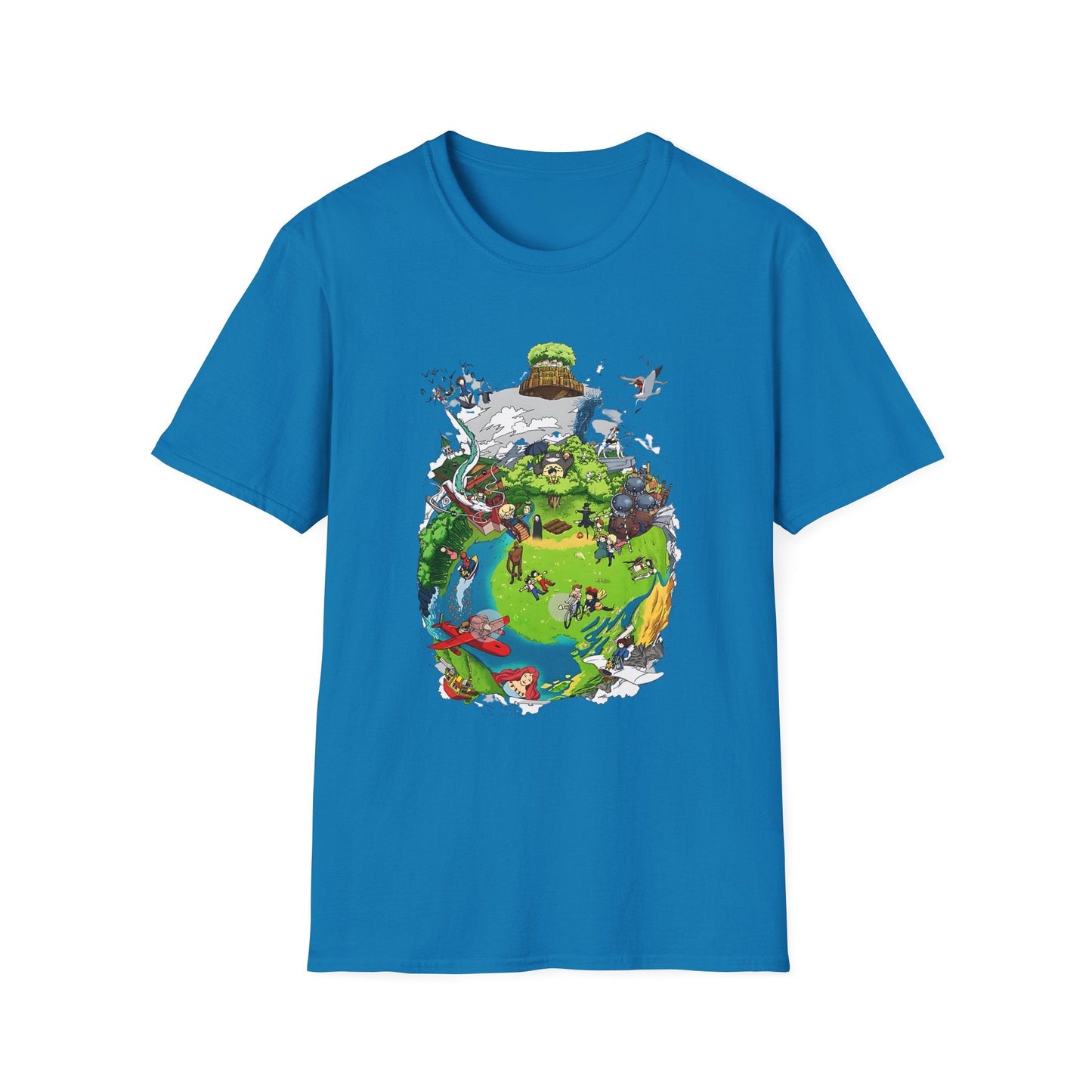 Under $25 Unisex Softstyle T-Shirt - Miyazaki's Dreamscape - Anime Shirt | Fantasy Movie Shirt | Jap