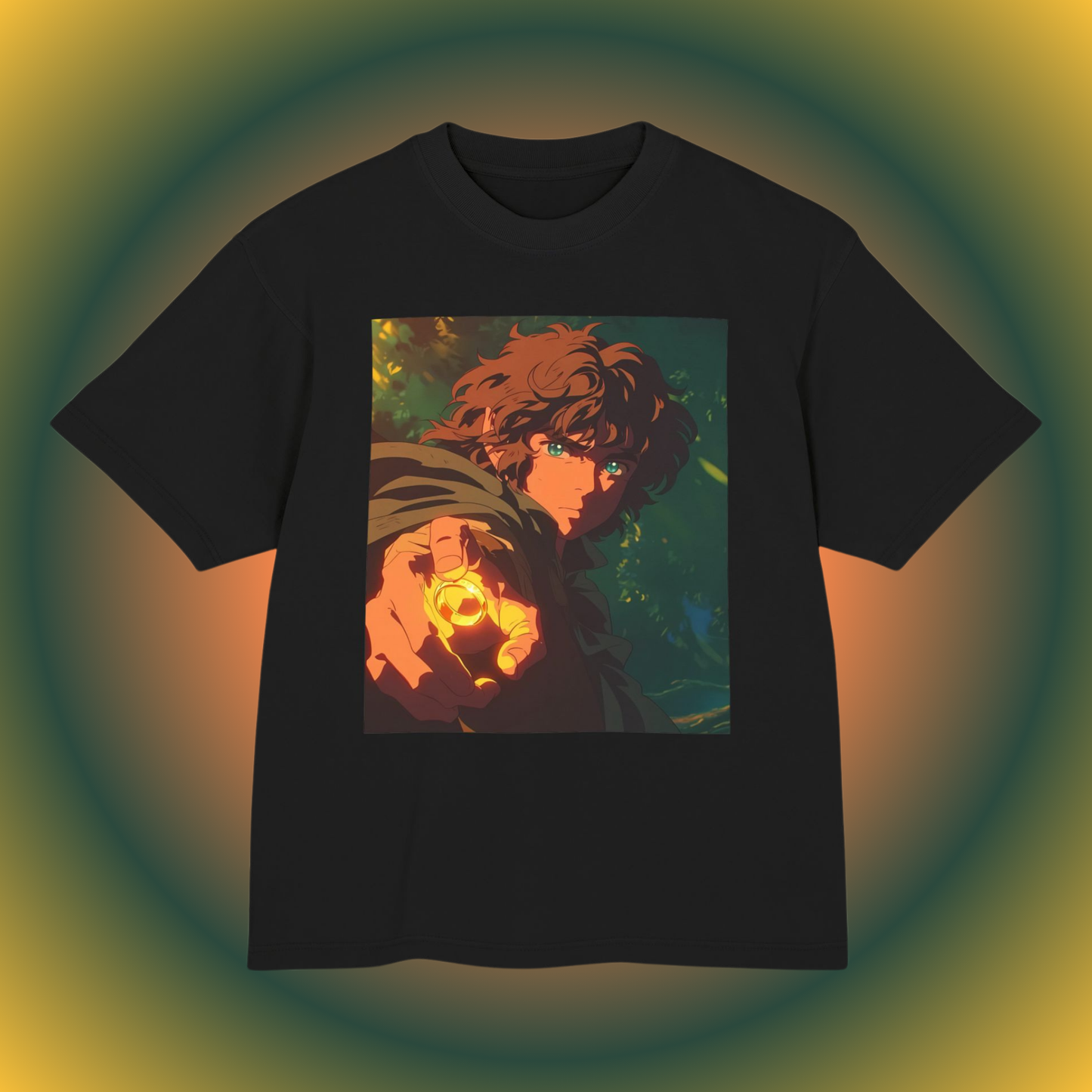 Anime Frodo - Anime Shirt | Fantasy Movie Shirt | Manga Shirt