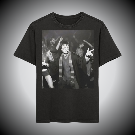Harry Hits the Dancefloor Vintage Washed Heavyweight Oversized Tee