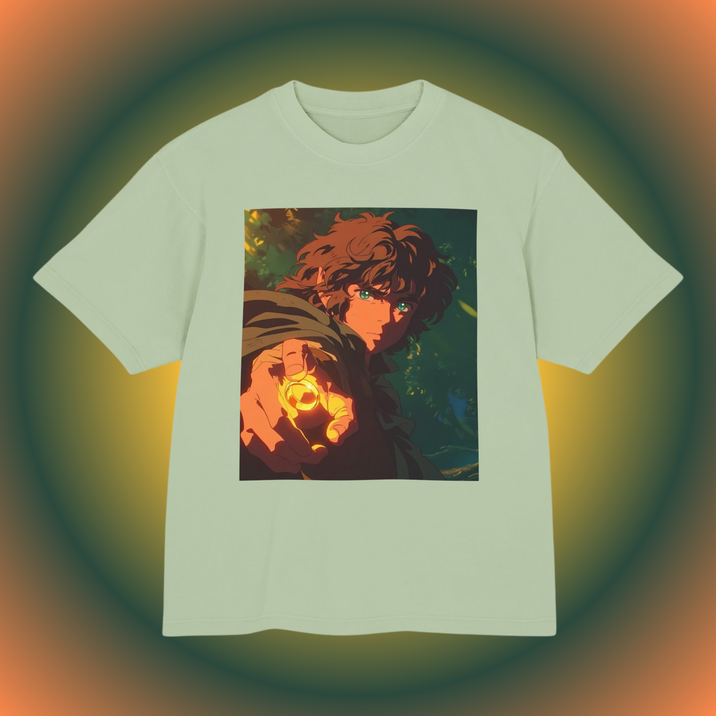 Anime Frodo - Anime Shirt | Fantasy Movie Shirt | Manga Shirt